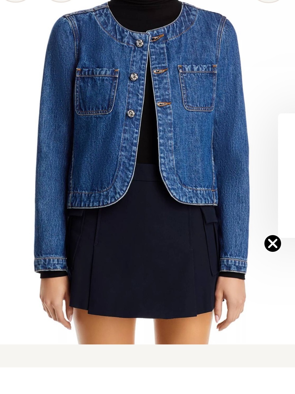 Derek Lam Dark Blue Denim 10 Crosby - Mimi Indoor Jacket NWOT